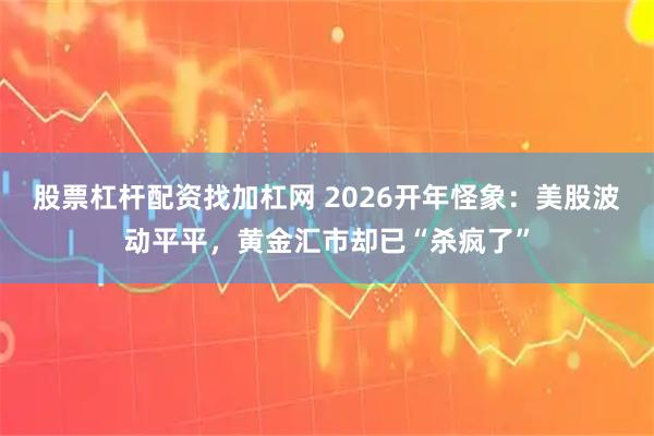 股票杠杆配资找加杠网 2026开年怪象：美股波动平平，黄金汇市却已“杀疯了”